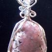Rhodonite Sterling Wrap Dream Drop