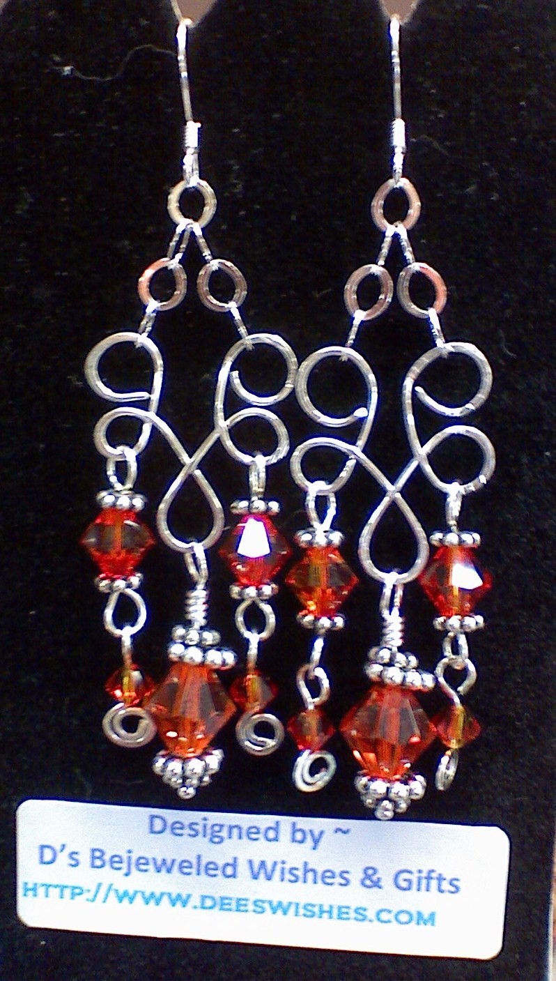 Enchanted Delight n' Fire Opal earrings