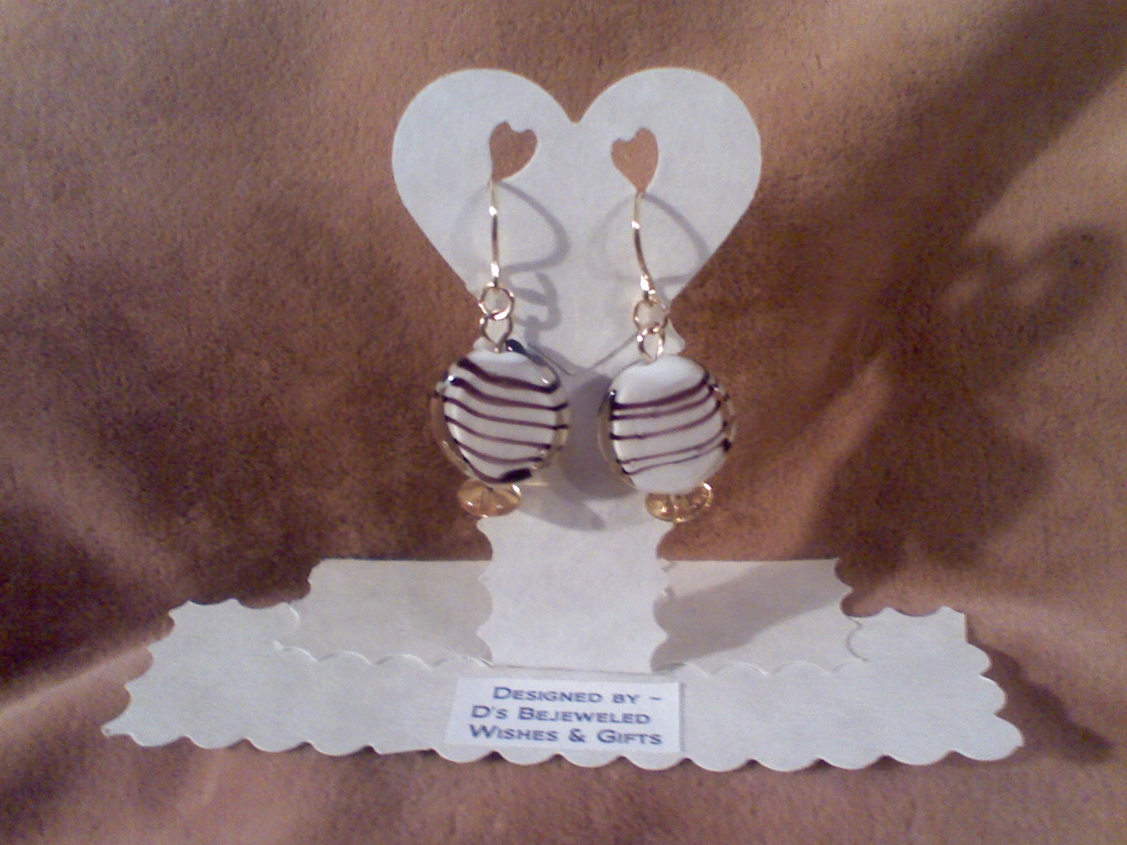 Gold & White Gold fill gumdrop earrings