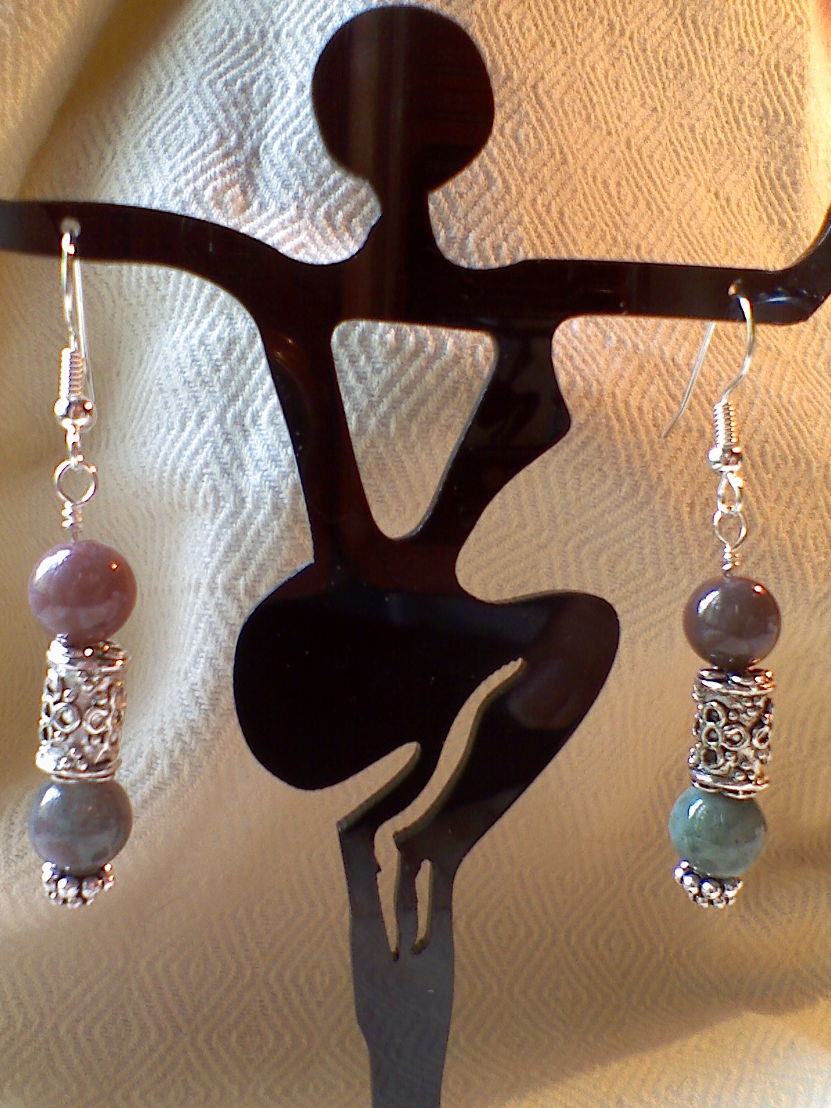 fancy jasper earrings